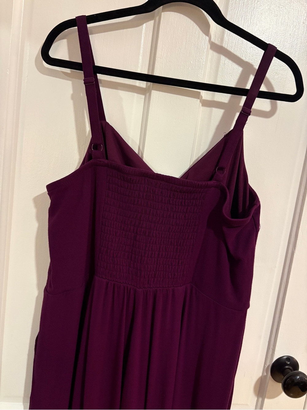 Torrid Plum Purple Smocked Back Tank Jumper - Picture 2 of 6